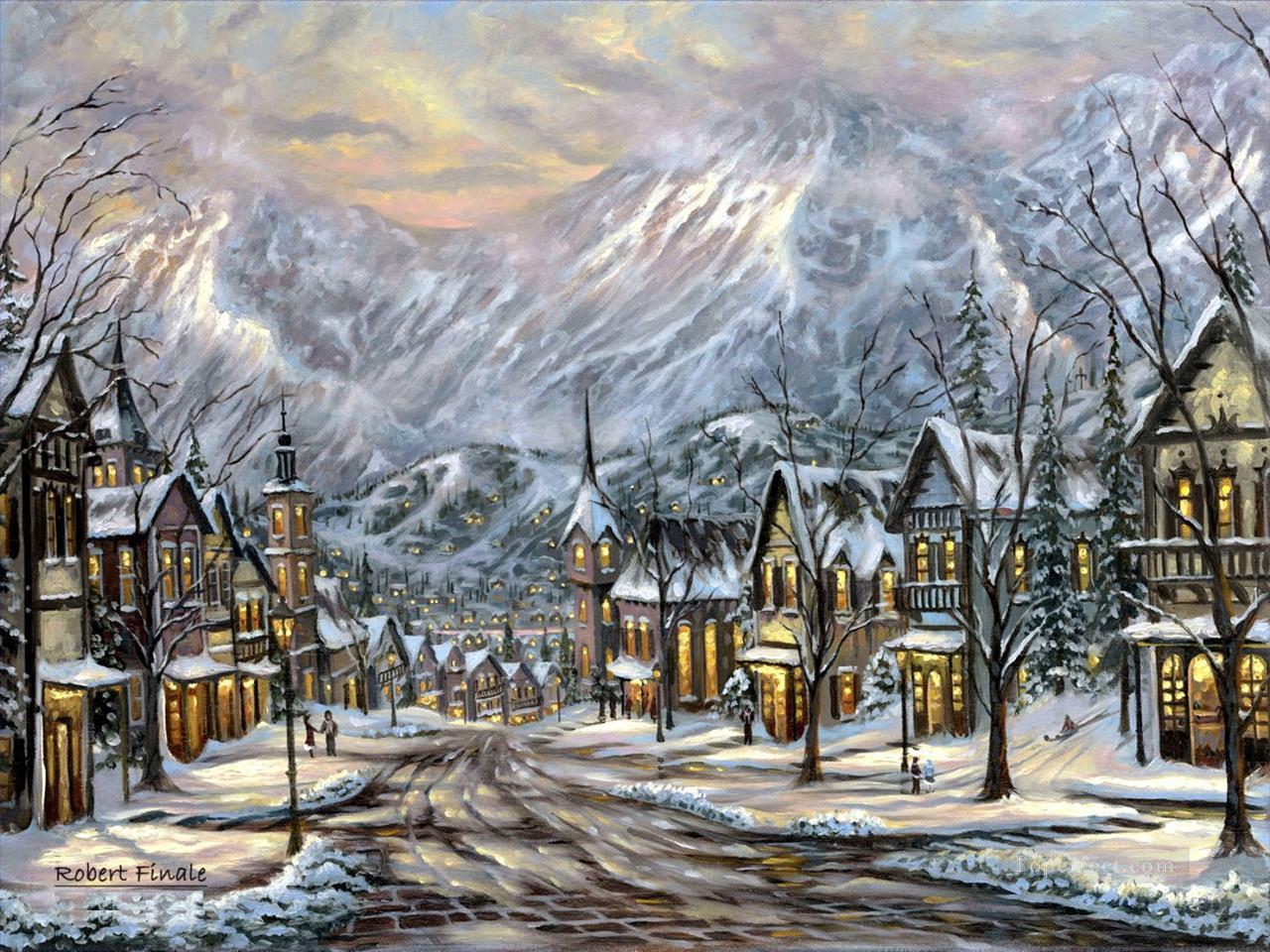 RF winter Oil Paintings